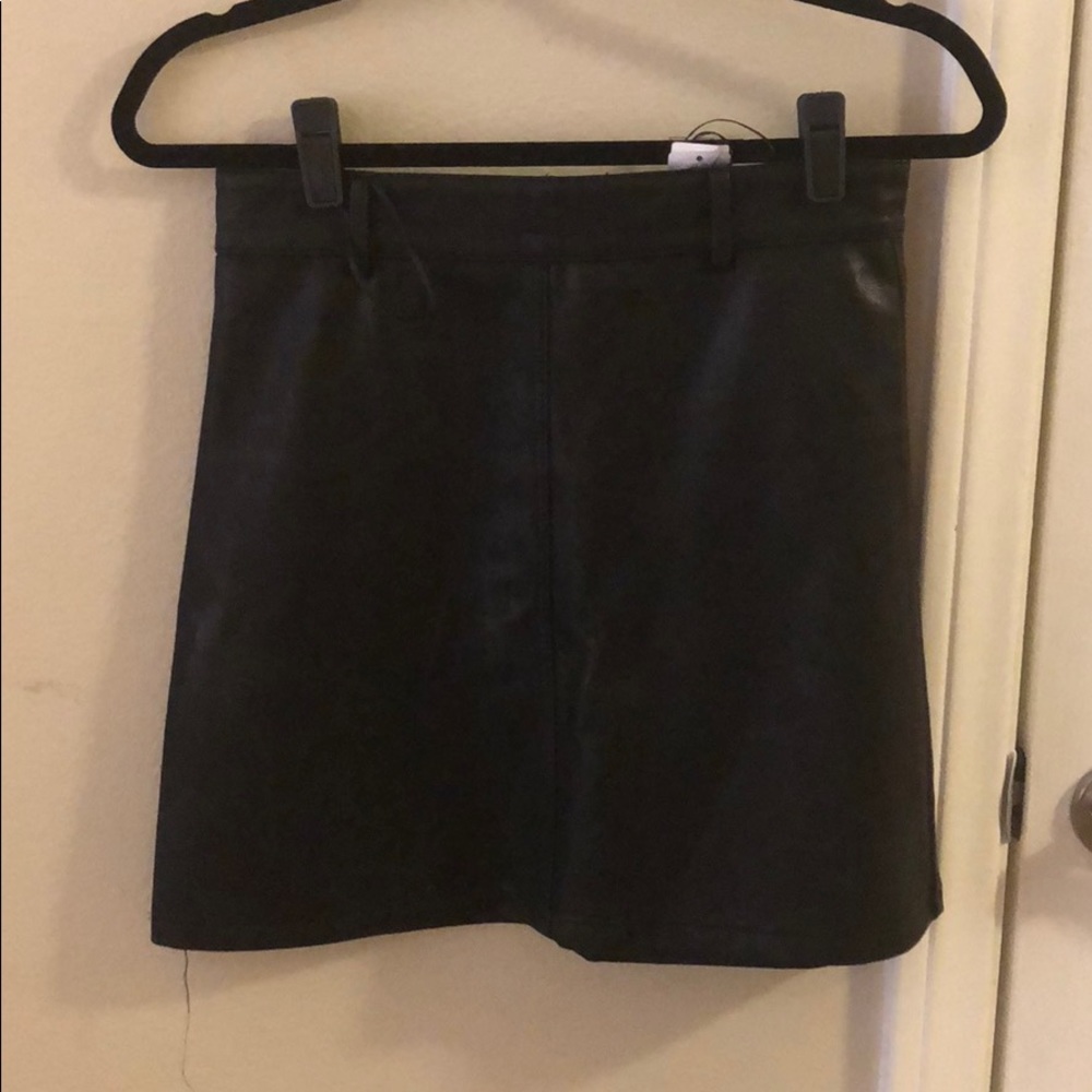 Black Leather Skirt